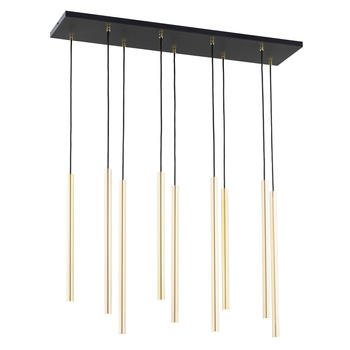 Nowoczesna lampa sufitowa na listwie SELTER 9 GOLD 1332/9