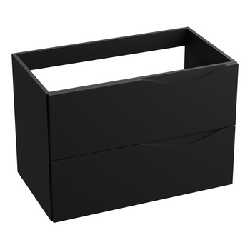 Zestaw szafka wisząca  Kolorado czarny Mat z umywalką 80cm Lavita