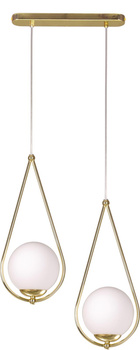 Designerska, elegancka lampa wisząca do jadalni K-4776 z serii NEVE GOLD