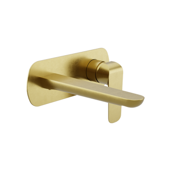 Clever 2.0 bateria umywalkowa podtynkowa złoty szczotkowany