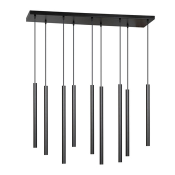 Lampa wisząca sople metalowe 9x30W czarny 552/9 SELTER 9