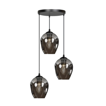 Grafitowa lampa do sypialni klosze 3x60W 680/3PREM ISTAR 3 PREMIUM
