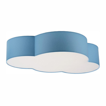 Elegancki plafon biały z akcentem niebieskim CLOUD 6071