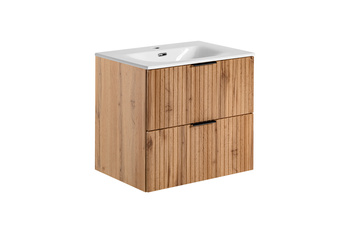 Zestaw meblowy 60cm z umywalką meblową SKY Adel Oak – SET -ADO SKY 60 CM