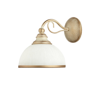 XSARA kinkiet klosz 1-punktowy ręcznie patynowany ecru 1173