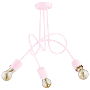 Lampa 3-punktowa TANGO 28493 RÓŻOWA