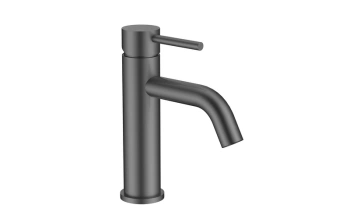 Bateria stojąca umywalkowa niska Veo II gun metal – Besco BU-VII-GR, gun metal (grafit szczotkowany)