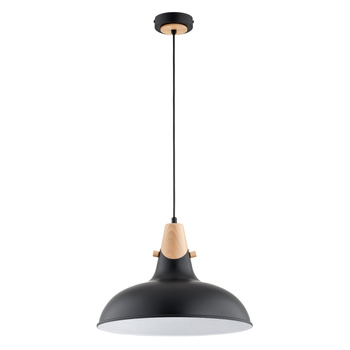 Lampa wisząca z masywnym kloszem SOLO 61267 CZARNA