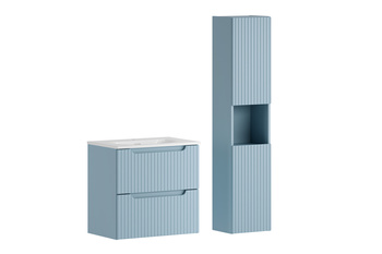 Zestaw meblowy 60cm z umywalką meblową SKY i szafką wysoką set-nod 60cm s sky 3 hc