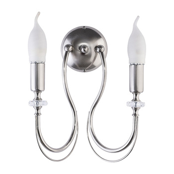 MELANI kinkiet srebrny 2-płomienny niklowany 1690