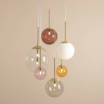 LAMPA WISZĄCA BOSSO 6 RING MULTICOLOUR