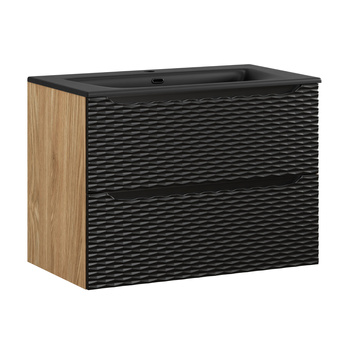 Zestaw meblowy 80cm z umywalką meblową SKY Ocean Black – SET-OCBL 80CM S SKY BL