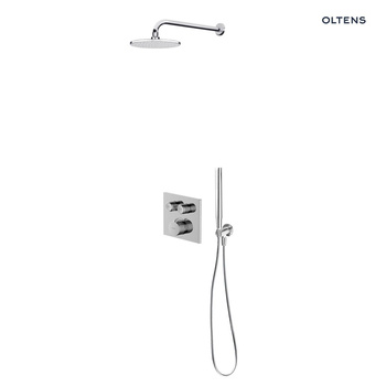 Zestaw Oltens Onega (S) bateria podtynkowa z deszczownicą 22 cm Atran i kompletem prysznicowym Ume chrom 36623100