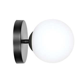 Kinkiet lampa ścienna 1x10W E14 czarny/biały 1024/K1 HALLDOR K1