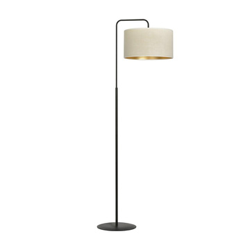 lampa stojąca do salonu 1x60W biały/złoty 1052/LP1 HILDE LP1