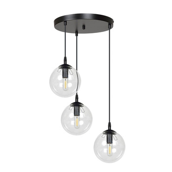 Okrągła lampa z przeźroczystymi kloszami 3x40W 711/3PREM COSMO 3 PREMIUM