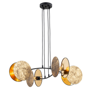 Lampa wisząca 4-punktowa lustrzany efekt MOTIF 4 GOLD 1326/4