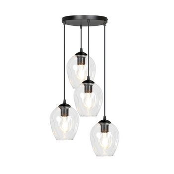 Białe lampy wiszące cztery klosze 60W E27 40cm 679/4PREM ISTAR 4 PREMIUM