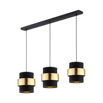 Wisząca lampa czarno-złota nowoczesna 3xE27 CALISTO 4378