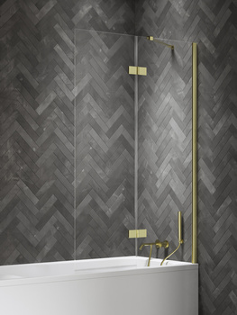 Parawan nawannowy 120x150 – Złoty, szkło 6 mm (P-0243) | New Trendy