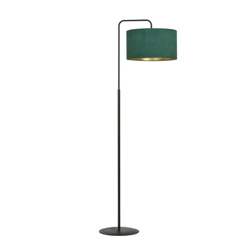 Lampa podłogowa z abażurem Glamour 1x60W zielony/złoty 1051/LP1 HILDE HILDE LP1