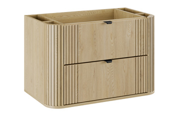 Szafka łazienkowa Comad 80cm 2 szuflady Dąb Cremona – OVALIA CREMONA 82-80-46-2S