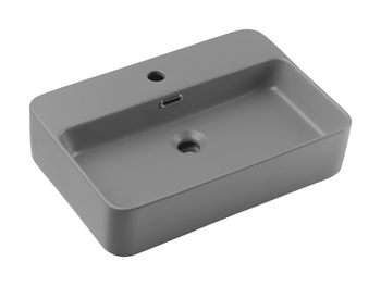 Umywalka nablatowa trust 2 matt light grey ( e-6282 )