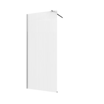 KABINA WALK-IN II 90X200CM RYFLOWANA 8MM SHINY-GLASS CHROM