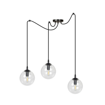 Wyjątkowa lampa wisząca do salonu transparentny 3x40W 936/3 GIGI 3