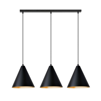 Potrójna lampa wisząca REBEL 3 BLACK/GOLD Emibig 1272/3