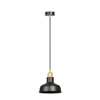 Skandynawska czarna lampa wisząca IBOR 1042/1