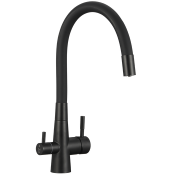 Riveco - bateria zlewozmywakowa stojąca z elastyczną wylewką + system do filtrowania wody