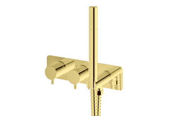 Bateria wannowa termostatyczna podtynkowa Axel Gold QW265AGD