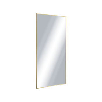 Kuadro lustro łazienkowe 100x50 cm prostokątne, złoty szczotkowany