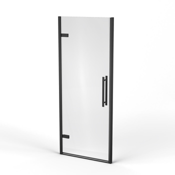 Drzwi prysznicowe uchylne Ravak COOL! COSD1 80 czarne/szkło transparentne Ravak X0VV40300Z1