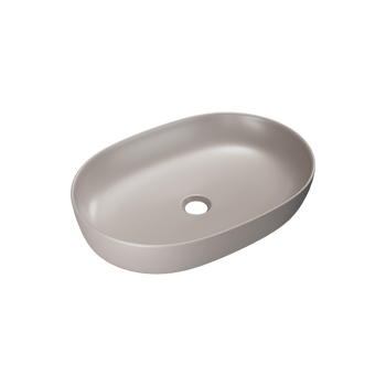 Jima umywalka nablatowa 61x41 cm owalna, cappucino mat
