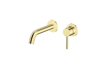 Bateria umywalkowa podtynkowa Veo jasny złoty