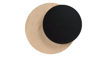 Kinkiet lampa okrągła rustykalny LED 20W LED drewno/czarny 971/2 CIRCLE 1B