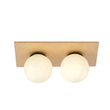 Lampa sufitowa, metal/szkło 2-punktowa jasna KENZO 1142/2