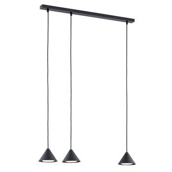 Lampa wisząca na listwie 3-punktowa ELIT 3 BLACK 1330/3