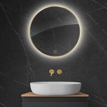 Oltens Nordlis lustro 60 cm okrągłe z oświetleniem LED i systemem Klarglas 64108800