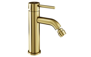 Bateria bidetowa Veo stojąca złoty szczotkowany