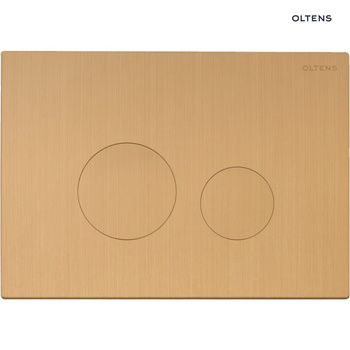 Oltens Lule przycisk spłukujący do WC złoto szczotkowane 57102810