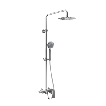 Altar zestaw prysznicowy ścienny z deszczownicą 20 x 20 cm, z wylewką, chrom