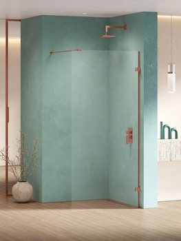 Walk-in 140x200 – Miedziany, szkło 8 mm (EXK-6527) | New Trendy
