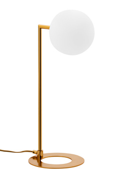FEME nowoczesna lampa biurkowa 1-punktowa biały klosz 1933