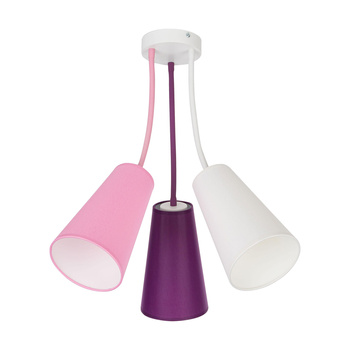 Żyrandol do pokoju dziecięcego wielokolorowy 3x15W WIRE 1711 TK Lighting