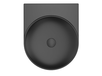 Ravak Umywalka ceramiczna Ravak YARD 40 cm bez otworu czarny mat XJX0D040000