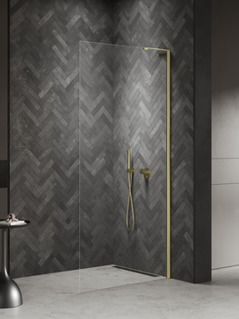 Walk-in 80x200 – Złoty, szkło 8 mm (K-1731-WL) | New Trendy