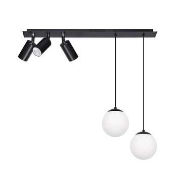 Lampa łącząca nowoczesne tuby i klasyczne klosze K-4138 z serii ALBIO